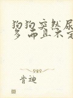 狗狗突然尿频尿多 而且不定点了