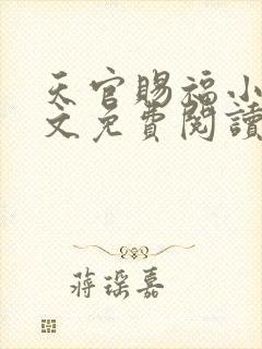 天官赐福小说全文免费阅读无删减版
