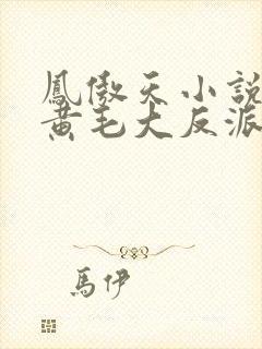 凤傲天小说里的黄毛大反派也想要幸福漫画