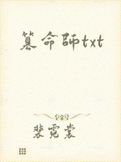 篡命师txt