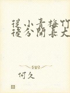 从小青梅竹马最后分开长大又重聚