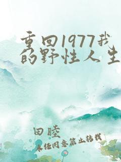 重回1977我的野性人生短剧免费观看全集