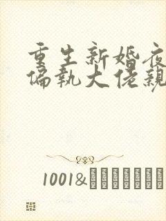 重生新婚夜,被偏执大佬亲疯了完本