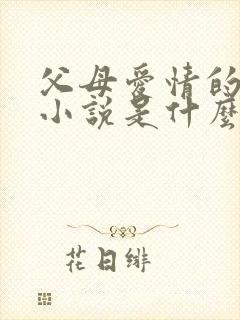 父母爱情的原著小说是什么