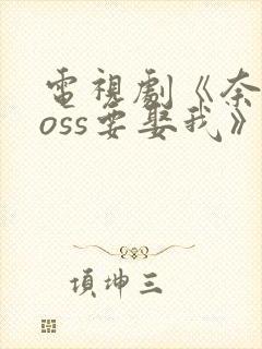 电视剧《奈何boss要娶我》