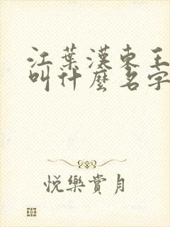 江叶汉东王小说叫什么名字啊