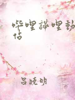 哔哩哗哩动漫网站