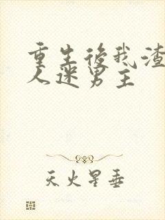 重生后我渣了万人迷男主