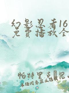 幻影忍者16季免费播放全集中文