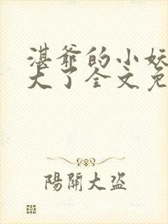 湛爷的小妖精长大了全文免费阅读