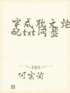 穿成耽文炮灰女配txt网盘