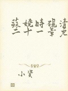 苏娆时砚清大第二十一章免费阅读