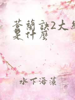 苍兰诀2大结局是什么