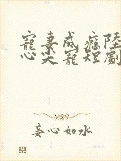 宠妻成瘾陆少的心尖宠短剧