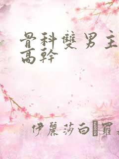 骨科双男主年下高干