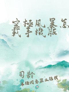 究极风暴怎么下载手机版