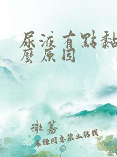 尿液有点黏的什么原因