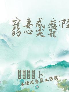 宠妻成瘾:陆少的心尖宠