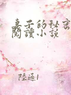 妻子的秘密免费阅读小说