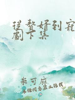 从赘婿到宠臣短剧下集