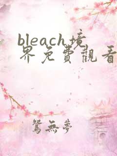 bleach境界免费观看全集
