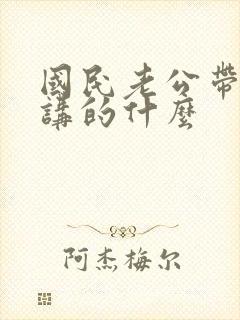 国民老公带回家讲的什么