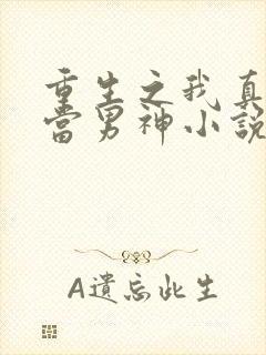 重生之我真没想当男神小说完整版