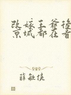 改嫁王爷后,全京城都在看我虐渣大结局