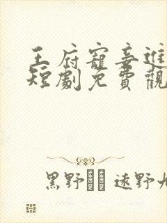 王府宠妾进阶录短剧免费观看