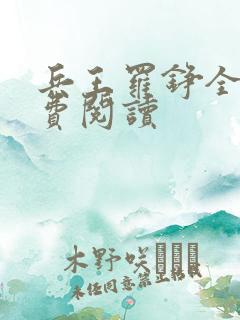 兵王罗铮全文免费阅读