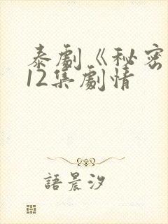 泰剧《秘密爱》12集剧情