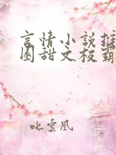 言情小说推荐校园甜文校霸