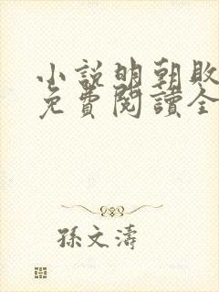 小说明朝败家子免费阅读全文无窗口