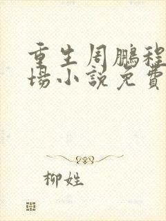 重生周鹏程的官场小说免费阅读