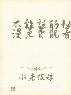 不能说的秘密动漫免费观看完整版