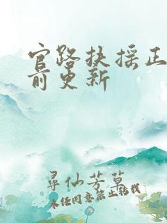 官路扶摇正版超前更新