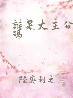 谁是大主公兑换码