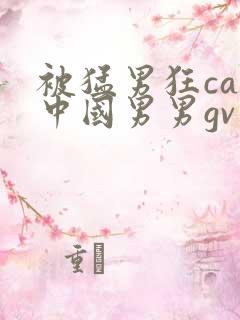 被猛男狂cao中国男男gv