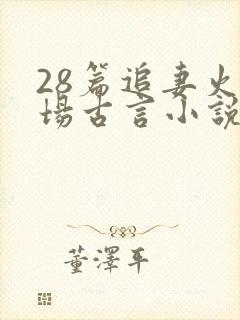 28篇追妻火葬场古言小说