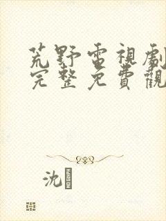 荒野电视剧在线完整免费观看高清