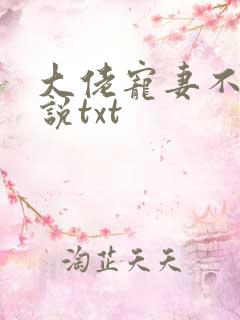 大佬宠妻不腻小说txt
