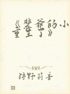 《裴爷的小祖宗重生了》