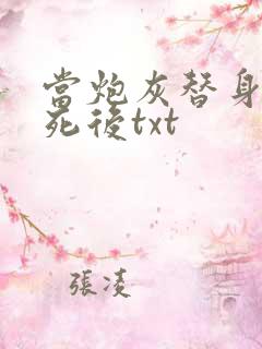 当炮灰替身的我死后txt