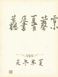 叶辰夏若雪孙怡听书有声小说