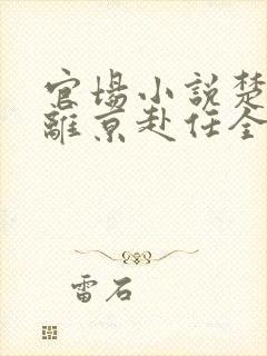 官场小说楚东恒离京赴任全文阅读