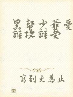 黑帮少爷爱上我谁攻谁受