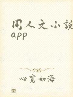 同人文小说软件app