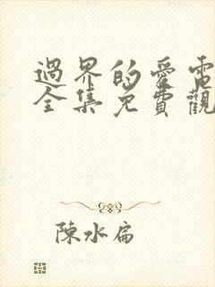 过界的爱电视剧全集免费观看