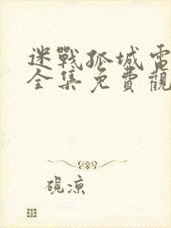 迷战孤城电视剧全集免费观看高清