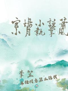 官场小说萧峥,小月执掌风云